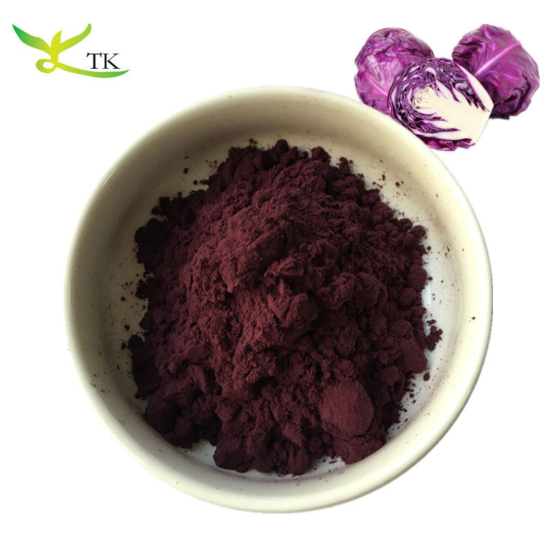 Food Grade 100% Natural Red Cabbage Extract Anthocyanins 5%~25%