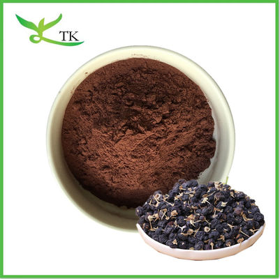 Venda a retalho Extracto de bagas de goji preto natural puro Antocianinas 5% 25% Black Goji Berry Powder