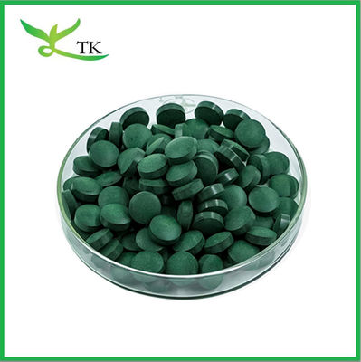 Super Food em pó Spirulina orgânica comprimidos 500 mg para a saúde humana
