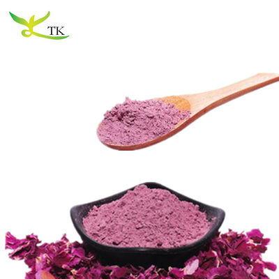 Pétalas de rosa secas naturais em pó instantâneo Pétalas de rosa vermelha em pó para alimentos e bebidas