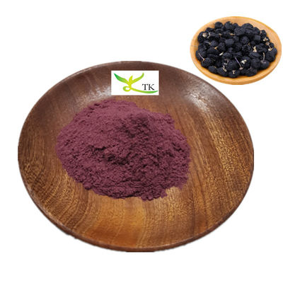 100% natural chinês Black Goji Berry em pó Black Wolfberry Fruit Extract 1% ~ 25% Antocianina