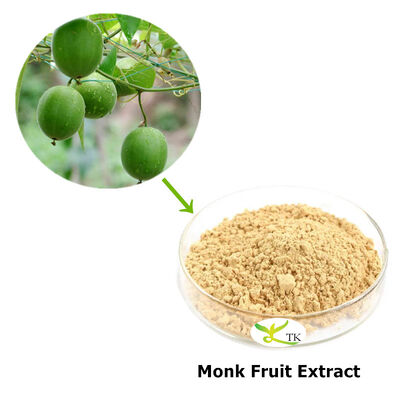 Extrato Puro Natural de Luo Han Guo (Fruta do Monge) Extrato de Fruta do Monge em Pó 50% 80% Mogrosídeos Alternativa Natural de Calorias Zero ao Açúcar
